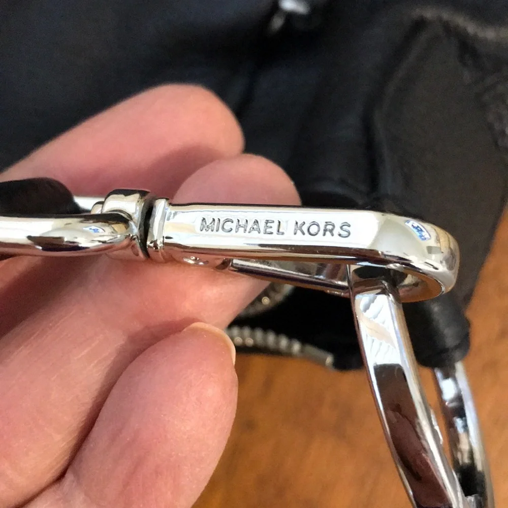 Michael Kors Black Leather Tote Bag